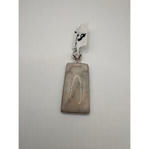 Sterling‎ Silver Fossil Coral Pendant 2"